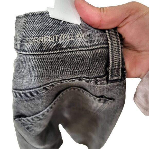 Current/Elliott Grey The Vintage Cropped Slim in Faulkner Size 28 - Picture 7 of 7